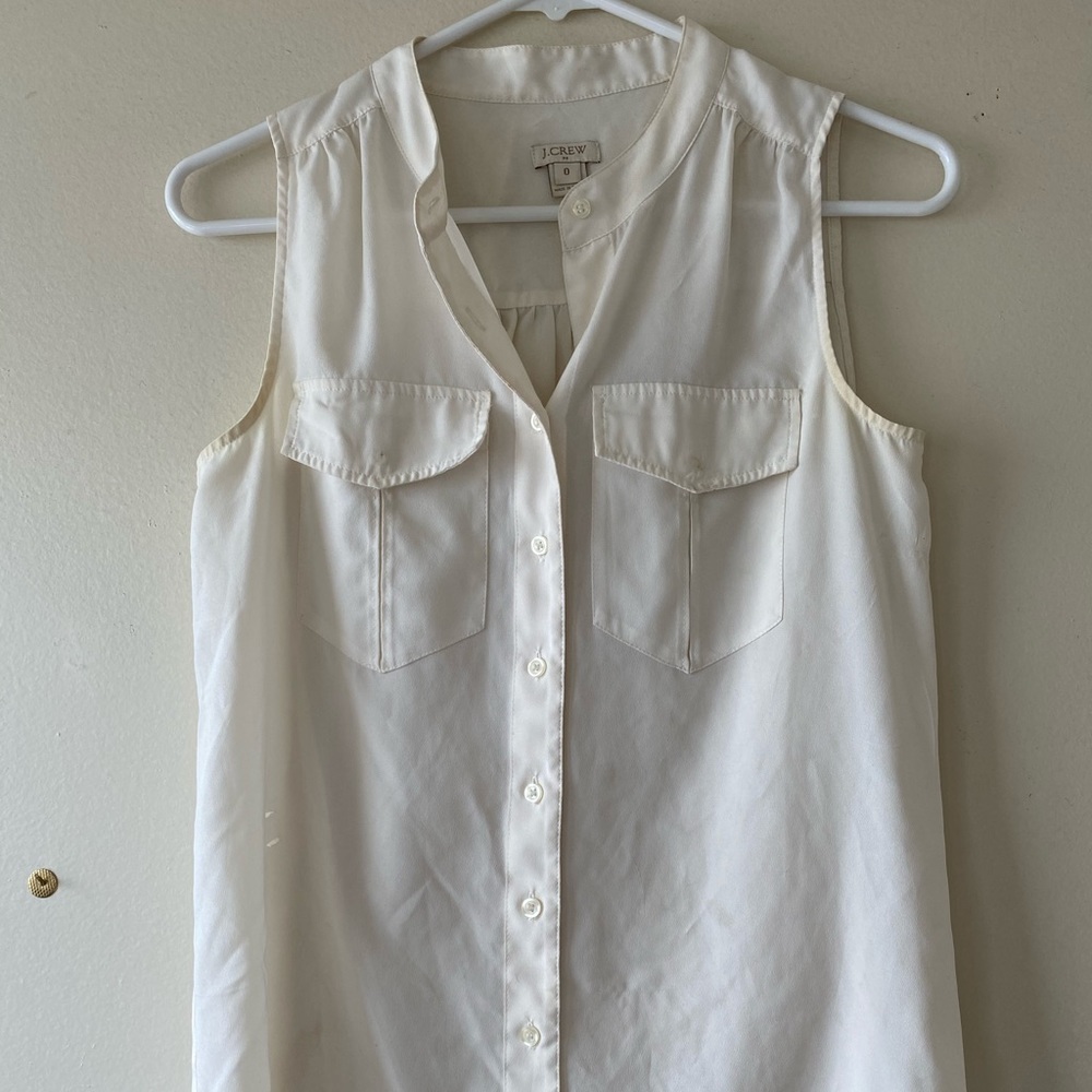 J.crew silky utility blouse